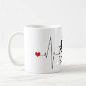 Personalisierte Chihuahua Liebe Mein Hund Herzschl Kaffeetasse (Links)