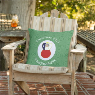 Personalisierte Chile Abuela Engel Weihnachtsflagg Kissen