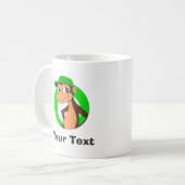 Personalisierte Chimp-Cartoon-Kaffee-Tasse Kaffeetasse (Vorderseite Links)