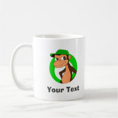Personalisierte Chimp-Cartoon-Kaffee-Tasse Kaffeetasse (Links)