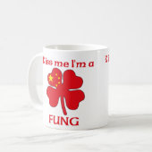 Personalisierte Chinesen küssen mich, den ich Fung Kaffeetasse (Vorderseite Links)