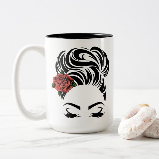 Personalisierte chingonische Tasse mit Name (Mit Donut)