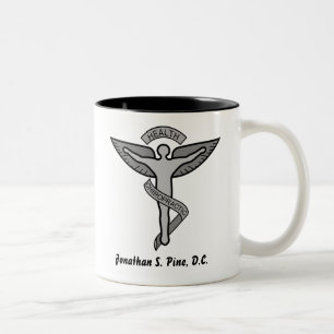 Personalisierte Chiropraktor-Tasse Zweifarbige Tasse