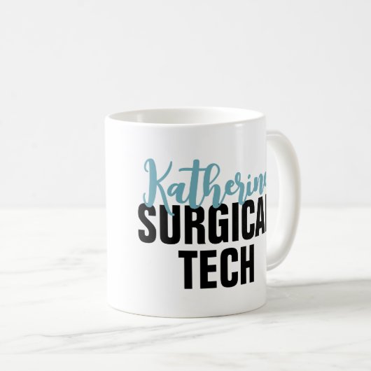 Personalisierte Chirurgie | Chirurgischer Technolo Kaffeetasse (VorderseiteRechts)