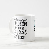 Personalisierte Chirurgie | Chirurgischer Technolo Kaffeetasse (Vorderseite Links)