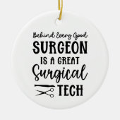 Personalisierte Chirurgie | Chirurgischer Technolo Keramik Ornament (Vorne)