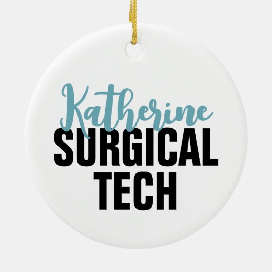 Personalisierte Chirurgie | Chirurgischer Technolo Keramik Ornament (Hinten)