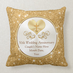 Personalisierte christliche 50. kissen