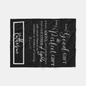 Personalisierte Christliche Bibelversion Fleecedecke (Vorderseite (Horizontal))