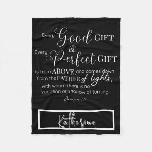 Personalisierte Christliche Bibelversion Fleecedecke