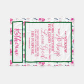 Personalisierte Christliche Bibelversion Fleecedecke (Vorderseite (Horizontal))