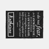 Personalisierte Christliche Bibelversion Fleecedecke (Vorderseite (Horizontal))