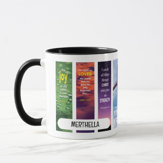 Personalisierte Christliche BIBLE-MEDITUNG Tasse (Links)