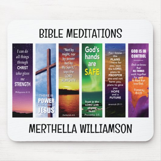 Personalisierte Christliche BIBLE VERSES Scripte Mousepad (Vorne)