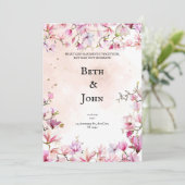 Personalisierte Christliche Einladung zur Hochzeit (Stehend Vorderseite)