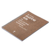 Personalisierte christliche Geschenke für Notizblock (Linke Seite)