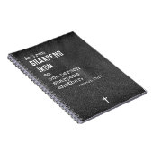 Personalisierte christliche Geschenke für Notizblock (Rechte Seite)