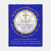 Personalisierte Christliche Geschenke. Jede Gelege Fleecedecke (Vorderseite)