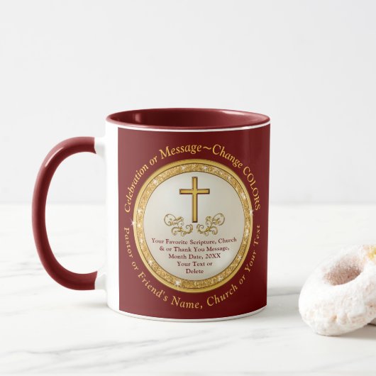 Personalisierte Christliche Geschenke, Tasse der S (Mit Donut)