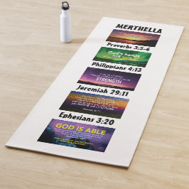 Personalisierte Christliche Inspiration Yogamatte