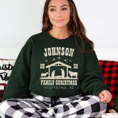 Personalisierte Christliche Krippe Weihnachten Tri-Blend Shirt