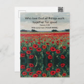 Personalisierte Christliche Postkarte (Vorne/Hinten)