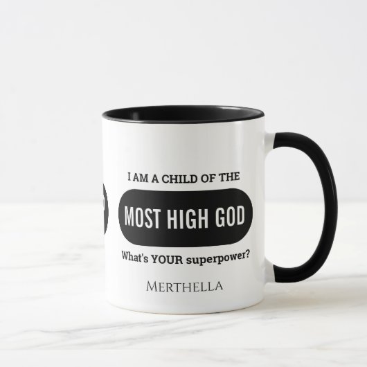 Personalisierte Christliche Superleistung Tasse (Rechts)
