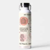Personalisierte christliche tägliche Affirmations- Trinkflasche (Vorne)