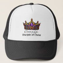 Personalisierte christliche Trucker-Mütze „Krone d