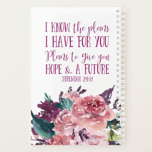 Personalisierte Christliche Verse Planer (Rückseite)