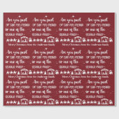 Personalisierte Christliche Weihnachtskrippe Geschenkpapier (Flach)