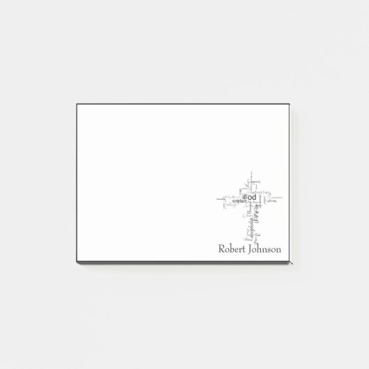 Personalisierte Christliche Wörter Post-it Klebezettel (Vorderseite)