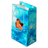 Personalisierte CIAO BELLA Cherub Angels Kleine Geschenktüte (Rückseite Schrägansicht)