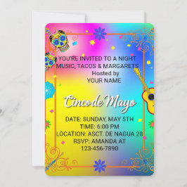 Personalisierte Cinco de Mayo Party-Einladung Einladung