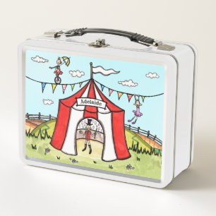 Personalisierte Circus Children Metall Brotdose