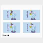 Personalisierte Circus Elephant Stickers (Blatt)