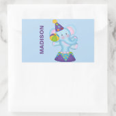 Personalisierte Circus Elephant Stickers (Tasche)