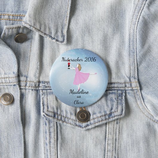 Personalisierte Clara-Verzierung Button (Beispiel)