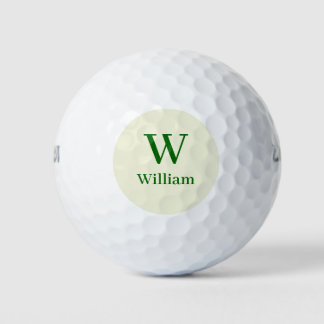 Personalisierte Classic Monogramm-Initialen Golfball