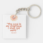 PERSONALISIERTE CLASSIC RAINBOW BOHO CHRISTLICH QU SCHLÜSSELANHÄNGER (Rückseite)