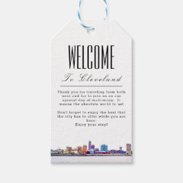 Personalisierte Cleveland Willkommensmarke Geschenkanhänger