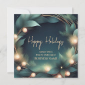 Personalisierte Client Business-Urlaubskarte Feiertagskarte (Vorderseite)