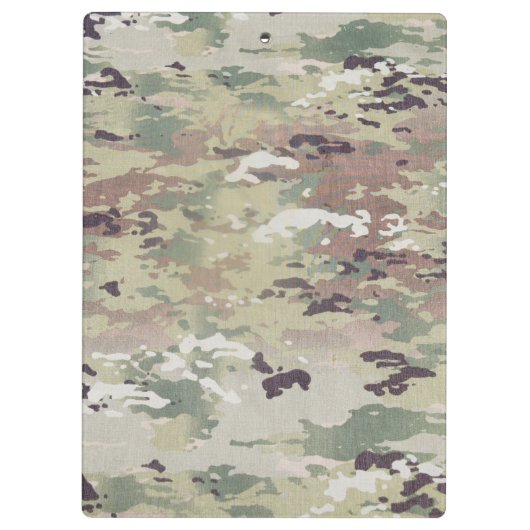 Personalisierte Clip Board Army OCP Camouflage Ein Klemmbrett (Rückseite)