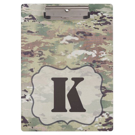 Personalisierte Clip Board Army OCP Camouflage Ein Klemmbrett (Vorderseite)