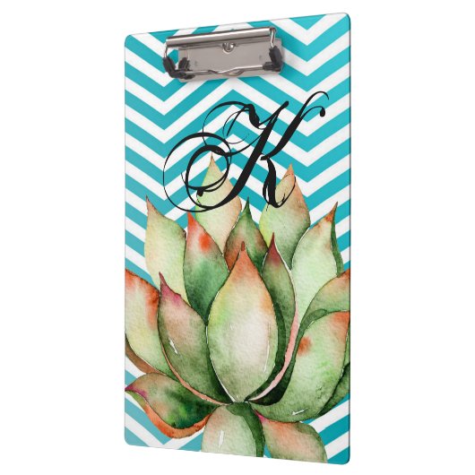 Personalisierte Clip Board Boho Cacti Cactus Succu Klemmbrett (Links)