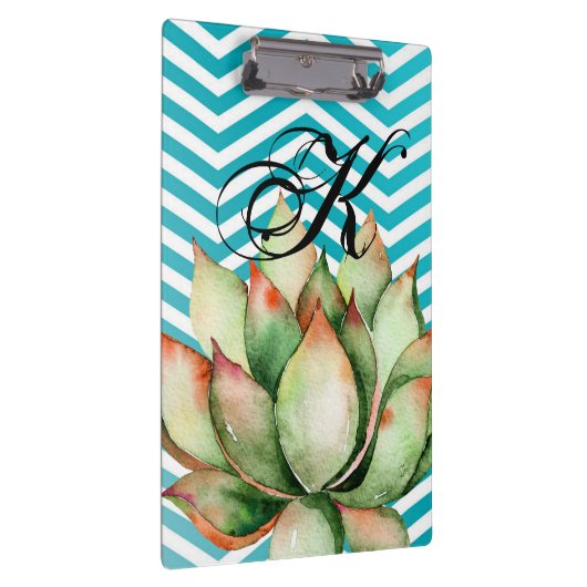 Personalisierte Clip Board Boho Cacti Cactus Succu Klemmbrett (Rechts)