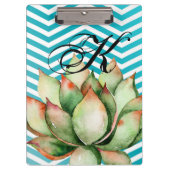 Personalisierte Clip Board Boho Cacti Cactus Succu Klemmbrett (Vorderseite)