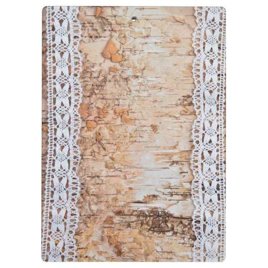 Personalisierte Clip Board Country Stall Holz Lace Klemmbrett (Rückseite)