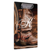 Personalisierte Clip Board Cowboy Stiefel Barn Woo Klemmbrett (Rechts)