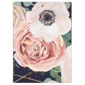 Personalisierte Clip Board Geometric Garden Rose N Klemmbrett (Rückseite)